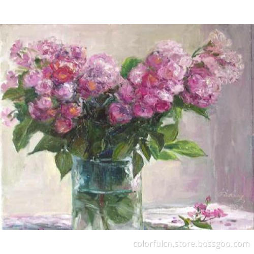Handmade Flower Paintings on Canvas (WL-4001)